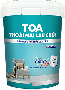 Sơn nội thất TOA THOẢI MÁI LAU CHÙI SIÊU BÓNG 