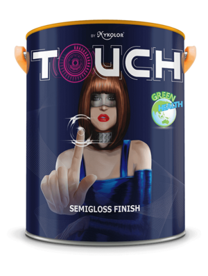 Sơn nước ngoại thất bóng SEMI MYKOLOR TOUCH SEMIGLOSS FINISH 